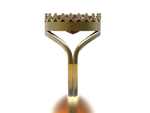 Pasjans otwarty z koroną Model gr0175 Model do druku 3D Model do druku 3D