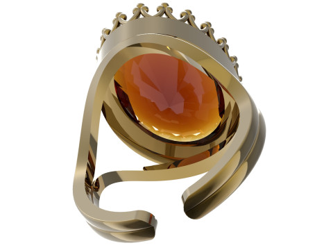 Pasjans otwarty z koroną Model gr0175 Model do druku 3D Model do druku 3D