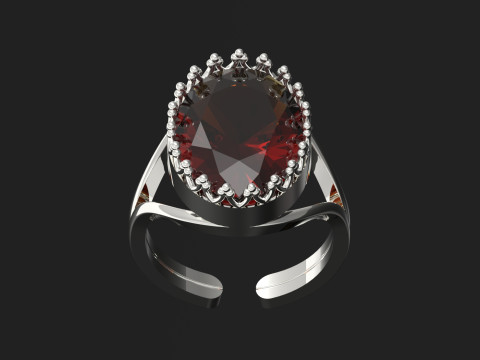 Pasjans otwarty z koroną Model gr0175 Model do druku 3D Model do druku 3D