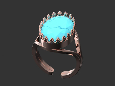 Pasjans otwarty z koroną Model gr0175 Model do druku 3D Model do druku 3D