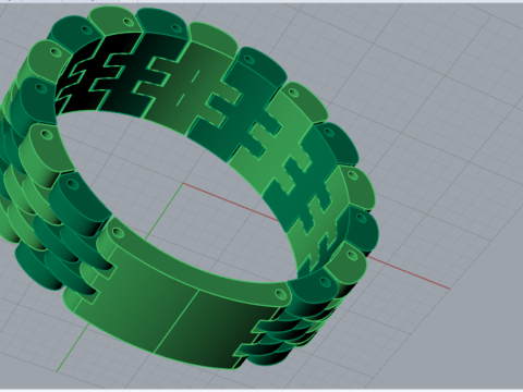 Model Cincin 3D STL Emas Pria Mr0038 Model Cetak 3D