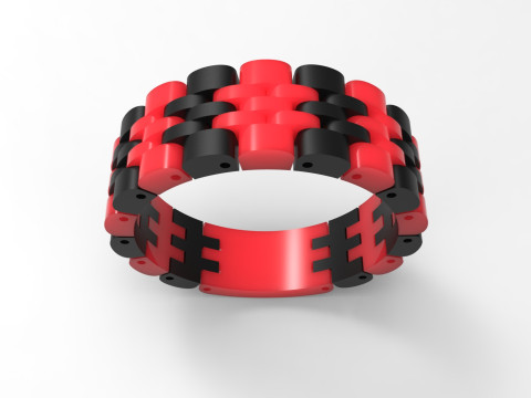 Model Cincin 3D STL Emas Pria Mr0038 Model Cetak 3D