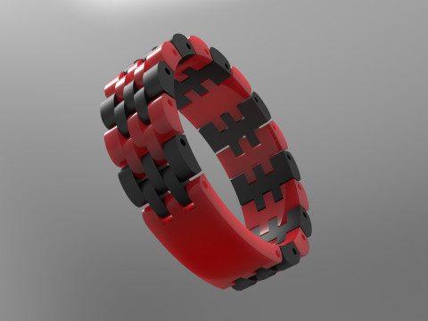 Model Cincin 3D STL Emas Pria Mr0038 Model Cetak 3D