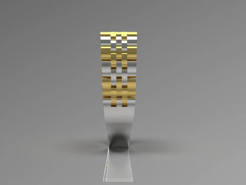 Men gold STL 3D ring model mr0040 3D Print Model