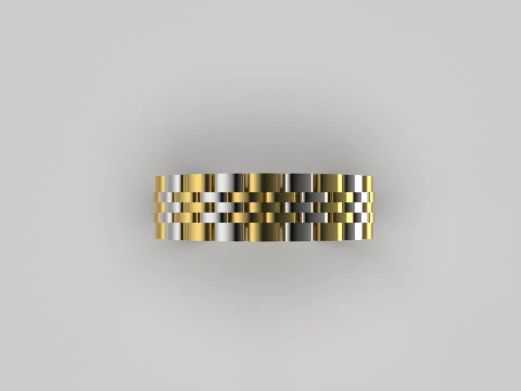 Men gold STL 3D ring model mr0040 3D Print Model