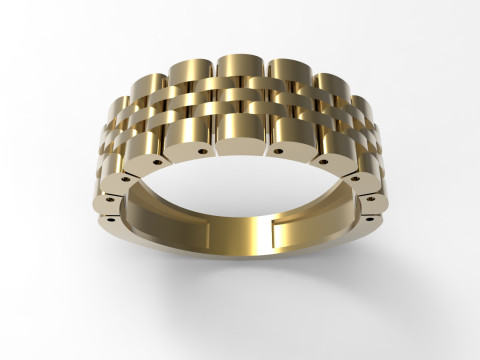 男士黄金STL 3D戒指型号mr0040 3D 打印模型