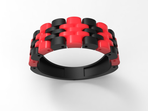 男士黄金STL 3D戒指型号mr0040 3D 打印模型