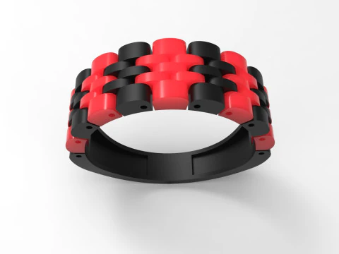 Men gold STL 3D ring model mr0040 3D Print Model