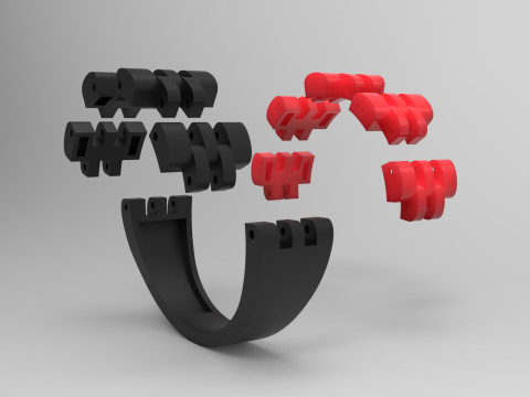 男士黄金STL 3D戒指型号mr0040 3D 打印模型