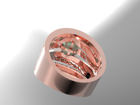 Das Floating Pearl Statement STL 3D-Ringmodell pr0030 3D-Druckmodell 3D Druckmodell