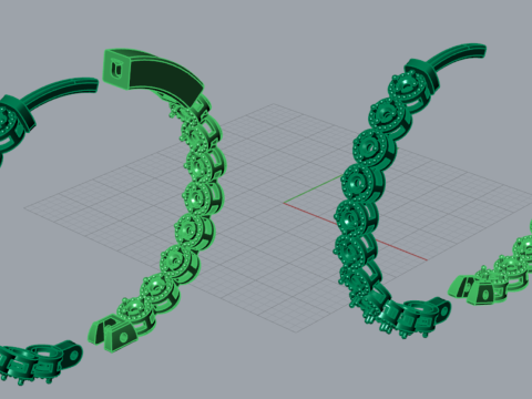 Lámpara de araña brillante STL joyería 3D Pendientes modo je0099 Modelo de impresión 3D