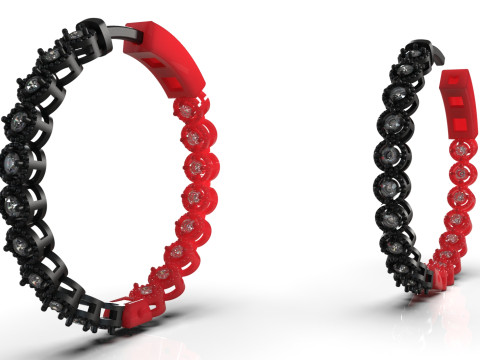 Lámpara de araña brillante STL joyería 3D Pendientes modo je0099 Modelo de impresión 3D