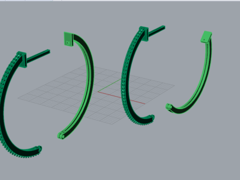 영원한 스파클링 후프 STL 3D 쥬얼리 귀걸이 모델 je0160 3D 프린트 모델