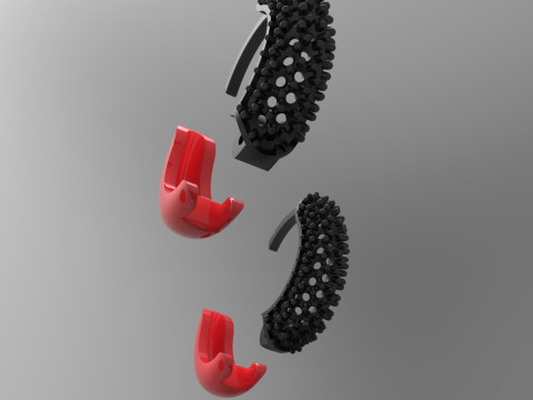 Kobieta luksusowa biżuteria STL 3D złoty kolczyk model je0060 Model do druku 3D