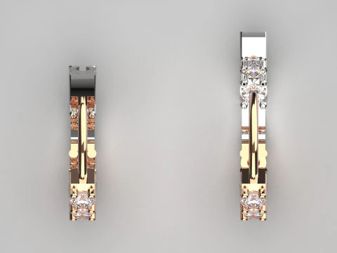 3DFile Роскошные серьги, модель JE0067 Готовая к производству модель для 3D-печати 3D Принт Модель