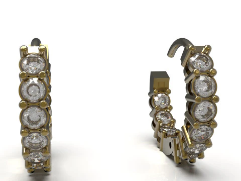 3DFile Роскошные серьги, модель JE0067 Готовая к производству модель для 3D-печати 3D Принт Модель