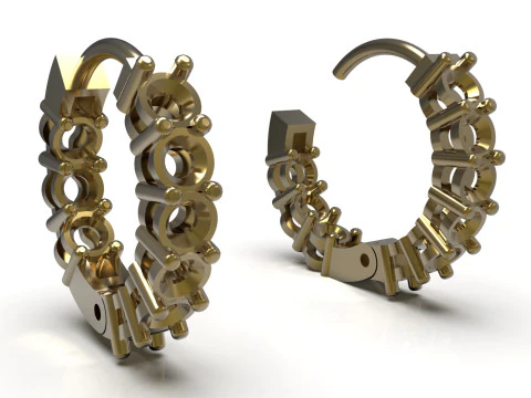 3DFile Роскошные серьги, модель JE0067 Готовая к производству модель для 3D-печати 3D Принт Модель