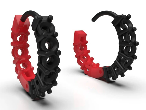 3DFile Роскошные серьги, модель JE0067 Готовая к производству модель для 3D-печати 3D Принт Модель