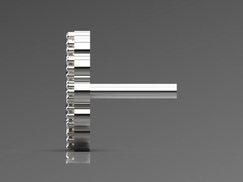 Orecchino a bottone completamente decorato con un voluminoso modello je0087 Modello di stampa 3D