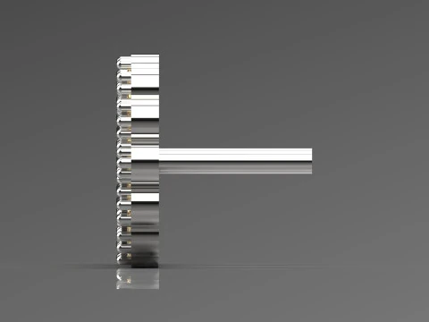 Полностью украшенная объемная серьга-пусет модель je0087. 3D Принт Модель