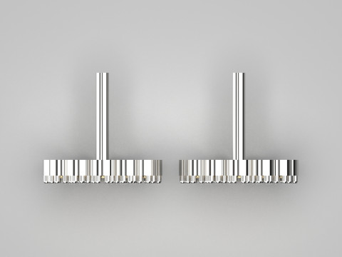 Orecchino a bottone completamente decorato con un voluminoso modello je0087 Modello di stampa 3D