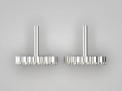 Полностью украшенная объемная серьга-пусет модель je0087. 3D Принт Модель