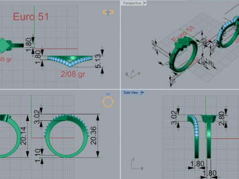 Ensemble de bagues de mariage STL 3D Embrace of Light modèle wr0033 Modèle d'impression 3D Modèles 3D en vedette