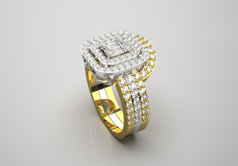 Lovers Curve STL 3D jewelry Ring Set модель wr0097 3D Принт Модель .c4d .max .obj .3ds .fbx .stl .blend 