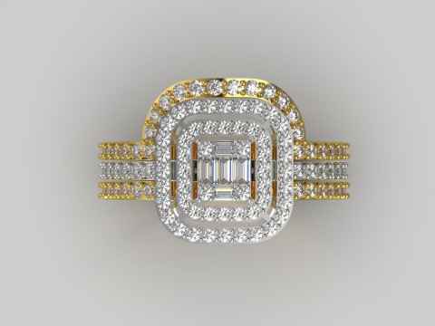 Lovers Curve STL 3D jewelry Ring Set модель wr0097 3D Принт Модель