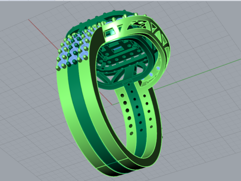 Lovers Curve STL 3D jewelry Ring Set модель wr0097 3D Принт Модель