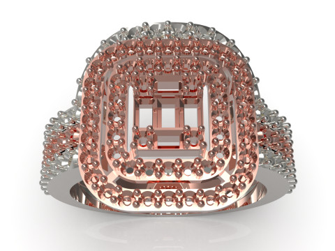 Lovers Curve STL 3D jewelry Ring Set модель wr0097 3D Принт Модель