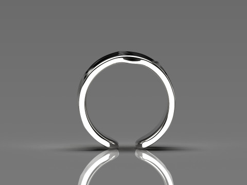 Minimalistische brede manchet STL 3DM 3D gouden ring model gr0012 3D-printmodel 3D printmodel