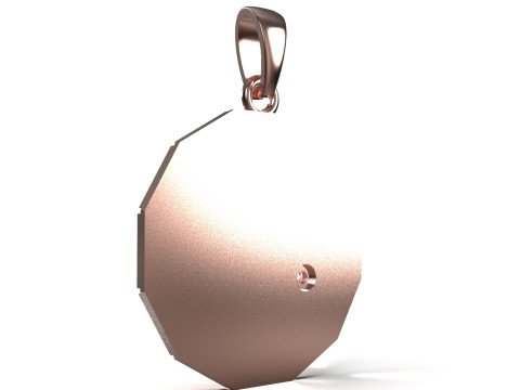 Le pendentif en or STL 3D est une roue du zodiaque circulaire frappante gp0426, modèle d'impression 3D Modèles 3D en vedette