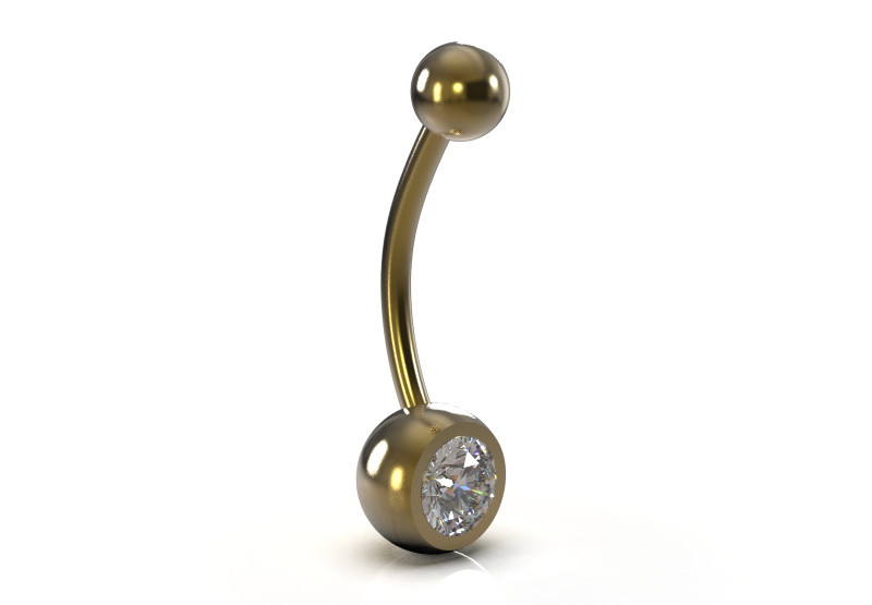 Dangle Shine Bauchnabelpiercing, Modell p0001 3D Druckmodell .c4d .max .obj .3ds .fbx .stl .blend 