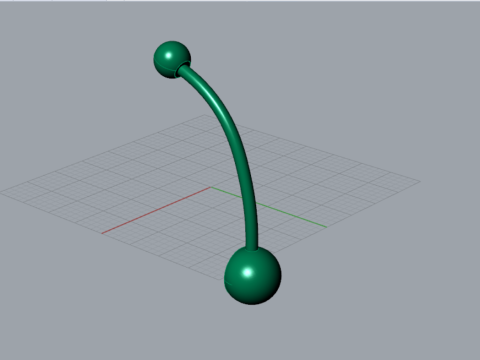 Luksusowy i fantastyczny blask pępka STL 3D Piercing model p0003 Model do druku 3D Model do druku 3D