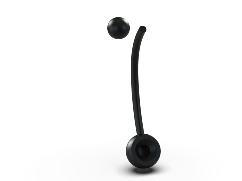 Luksusowy i fantastyczny blask pępka STL 3D Piercing model p0003 Model do druku 3D Model do druku 3D