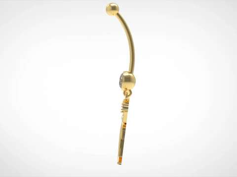 Angel Navel STL 3D украшения для пирсинга p0004 3D модель для печати 3D Принт Модель