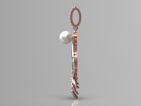 진주 게 STL 3D 쥬얼리 펜던트 모델 pp0049 3D 프린트 모델