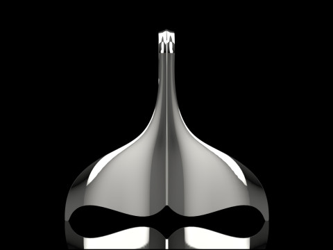 Pendentif queue de baleine en or, symbole de la beauté du pouvoir ancien gp0089 Modèle d'impression 3D Modèles 3D en vedette