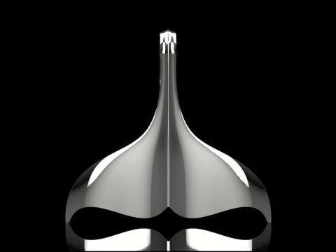 Золотой кулон с хвостом кита. Символ древней силы. Красота gp0089 3D модель для печати 3D Принт Модель