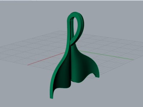 Złoty wisiorek z ogonem wieloryba Symbol starożytnej mocy piękna gp0089 Model do druku 3D Model do druku 3D