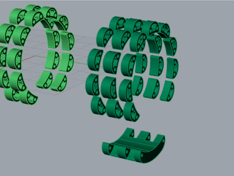Mens Gold stl 3dm Ring Model ror0059 3D print model 3D Print Model