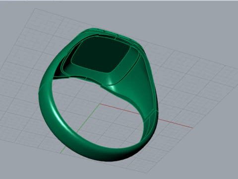 Mens Ring of the Crown of Iran Golden Meander mr0062 3D print model 3D Print Model