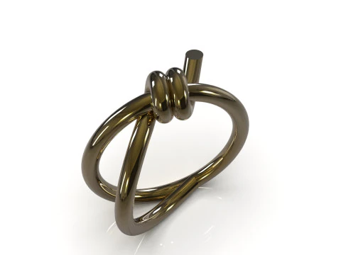 Modern Texture STL 3D gold Ring model gr0053 3D Print Model