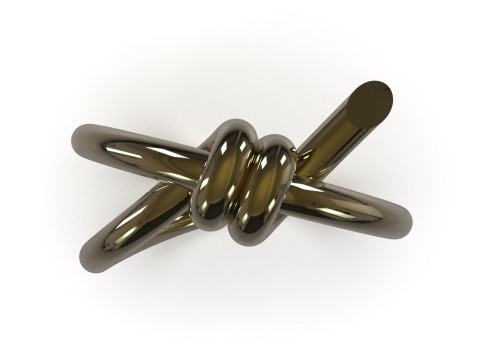 आधुनिक बनावट एसटीएल 3डी सोने की अंगूठी मॉडल gr0053 3D प्रिंट मॉडल