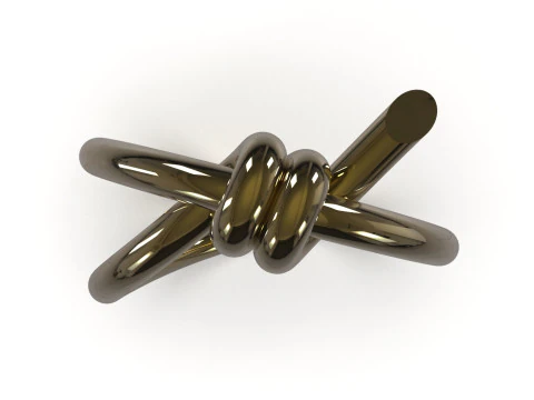 Modern Texture STL 3D gold Ring model gr0053 3D Print Model