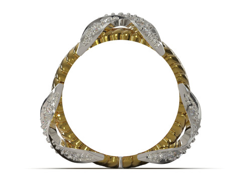 Anello 3d stl con design di texture e pietre preziose di lusso, modello jr00005 Modello di stampa 3D