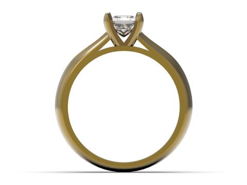 Anillo de oro Minimal Prince Solitaire STL 3D modelo sr0041 Modelo de impresión 3D Modelo de impresión 3D