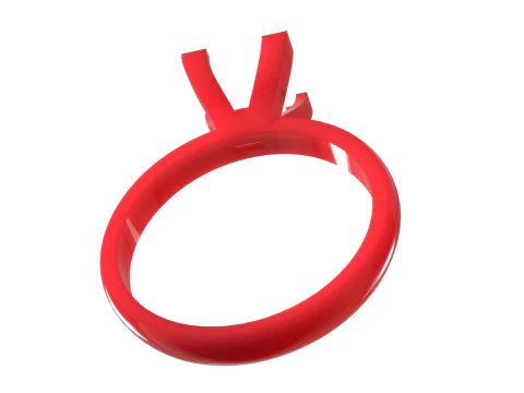 Prince Classic Solitaire srtl 3d gold jewelry Ring model sr0075 3D Print Model