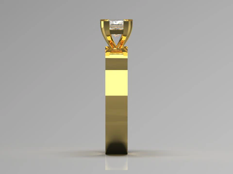 Длинное кольцо-пасьянс &laquo;Принц&raquo; 3D Принт Модель